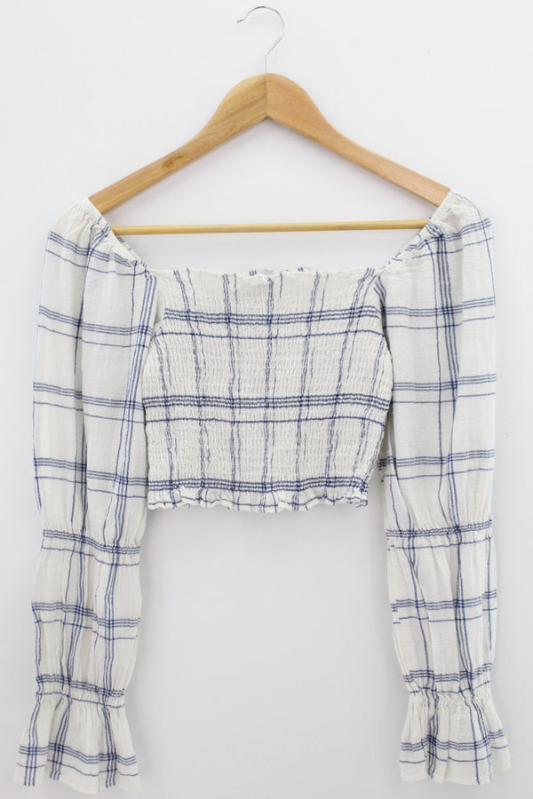 TOP Femenino BASICO CON MANGA Zara