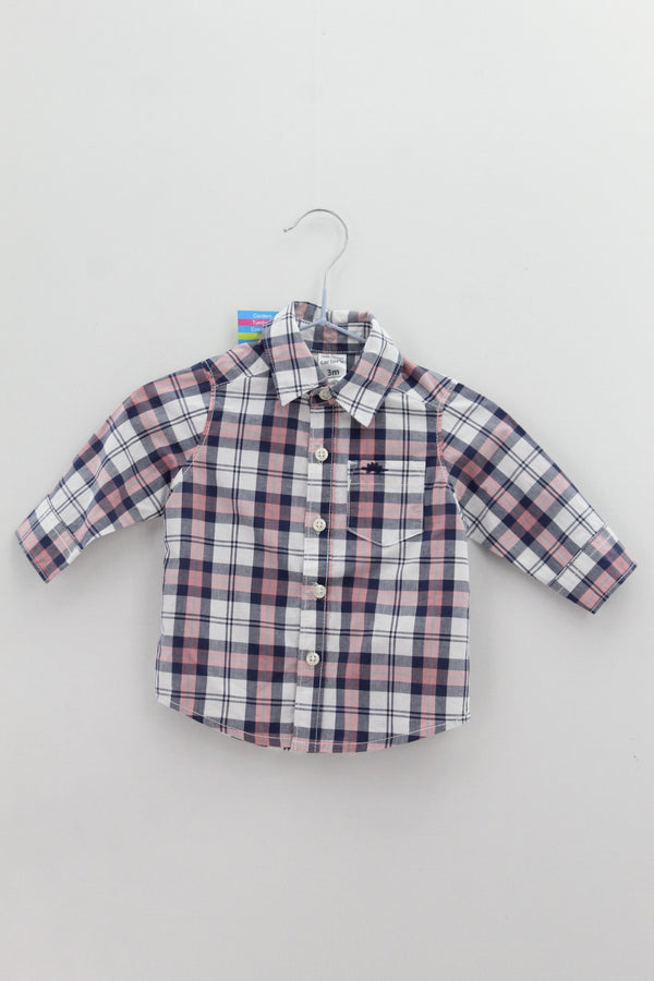 CAMISA DE BEBE Masculino (0-2) Carters