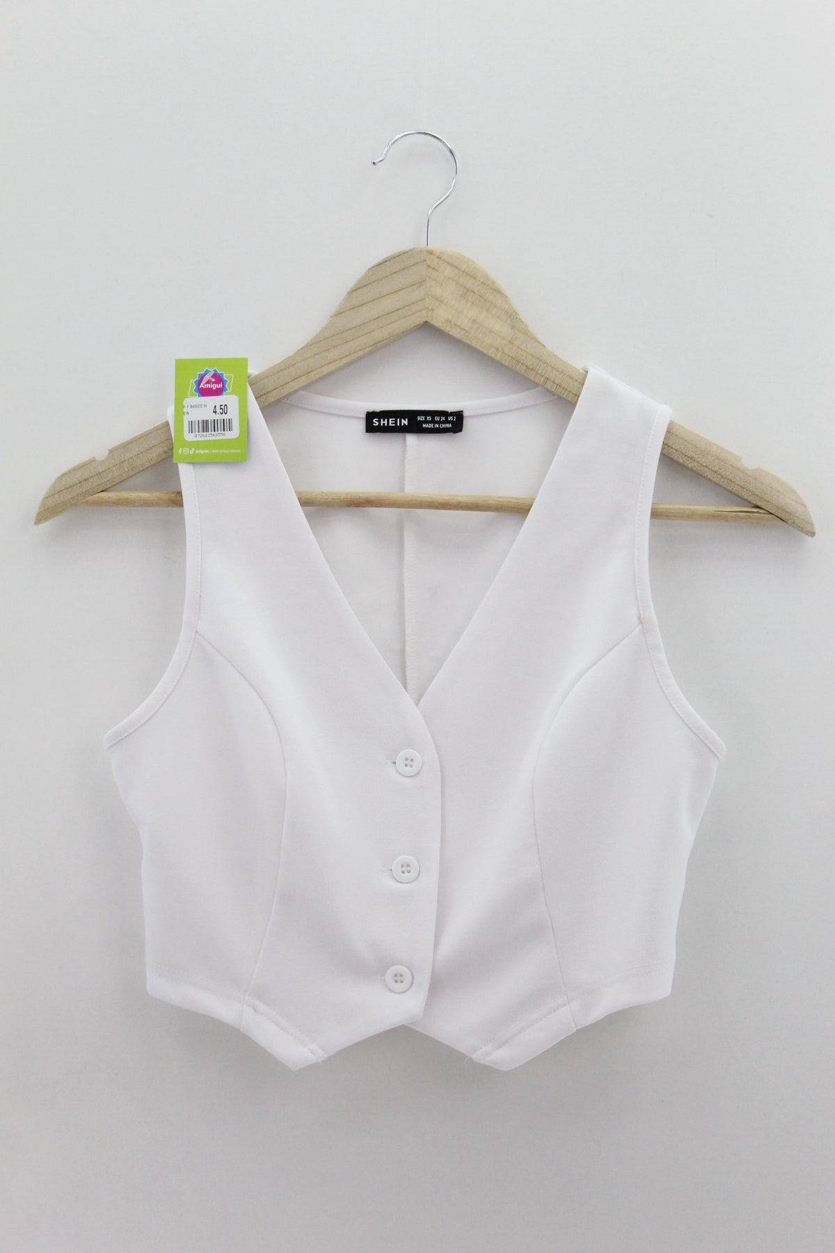 TOP Femenino BASICO SIN MANGA Shein