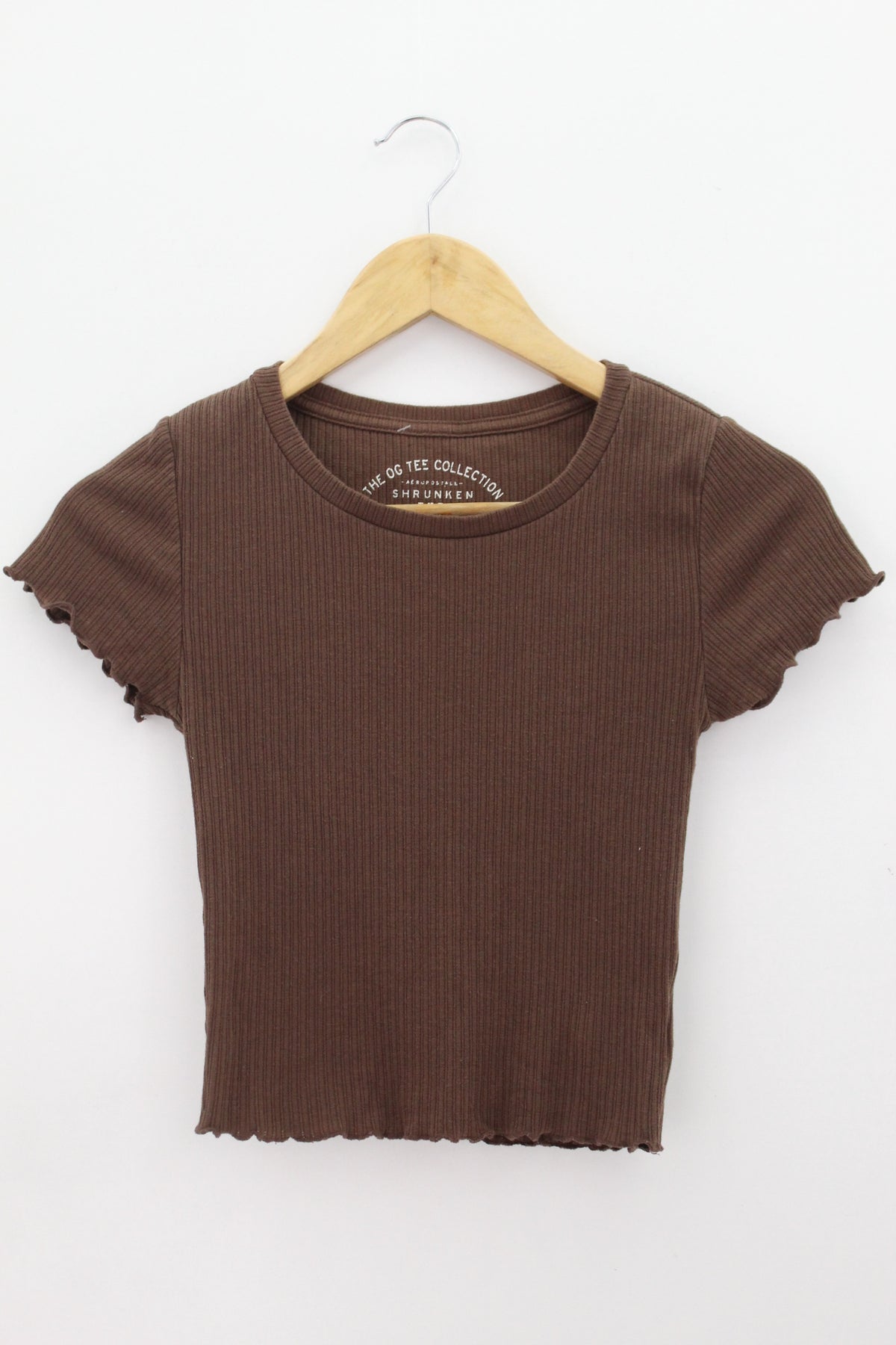 TOP Femenino BASICO CON MANGA Aeropostale