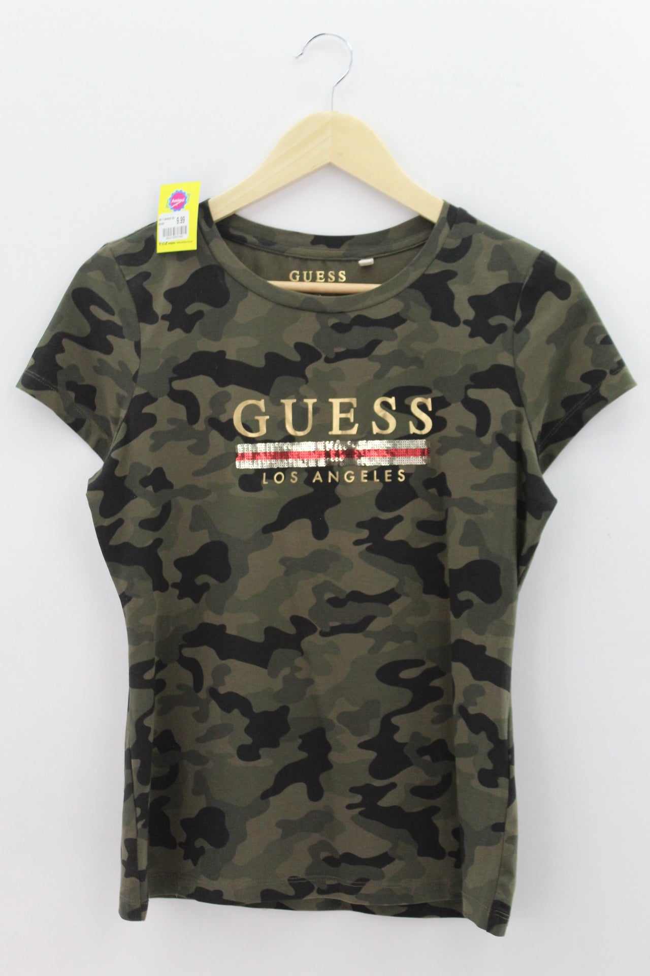 TOP Femenino BASICO CON MANGA Guess