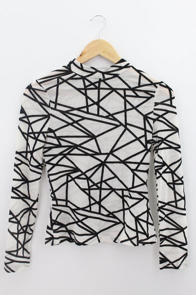 TOP Femenino BASICO CON MANGA Shein