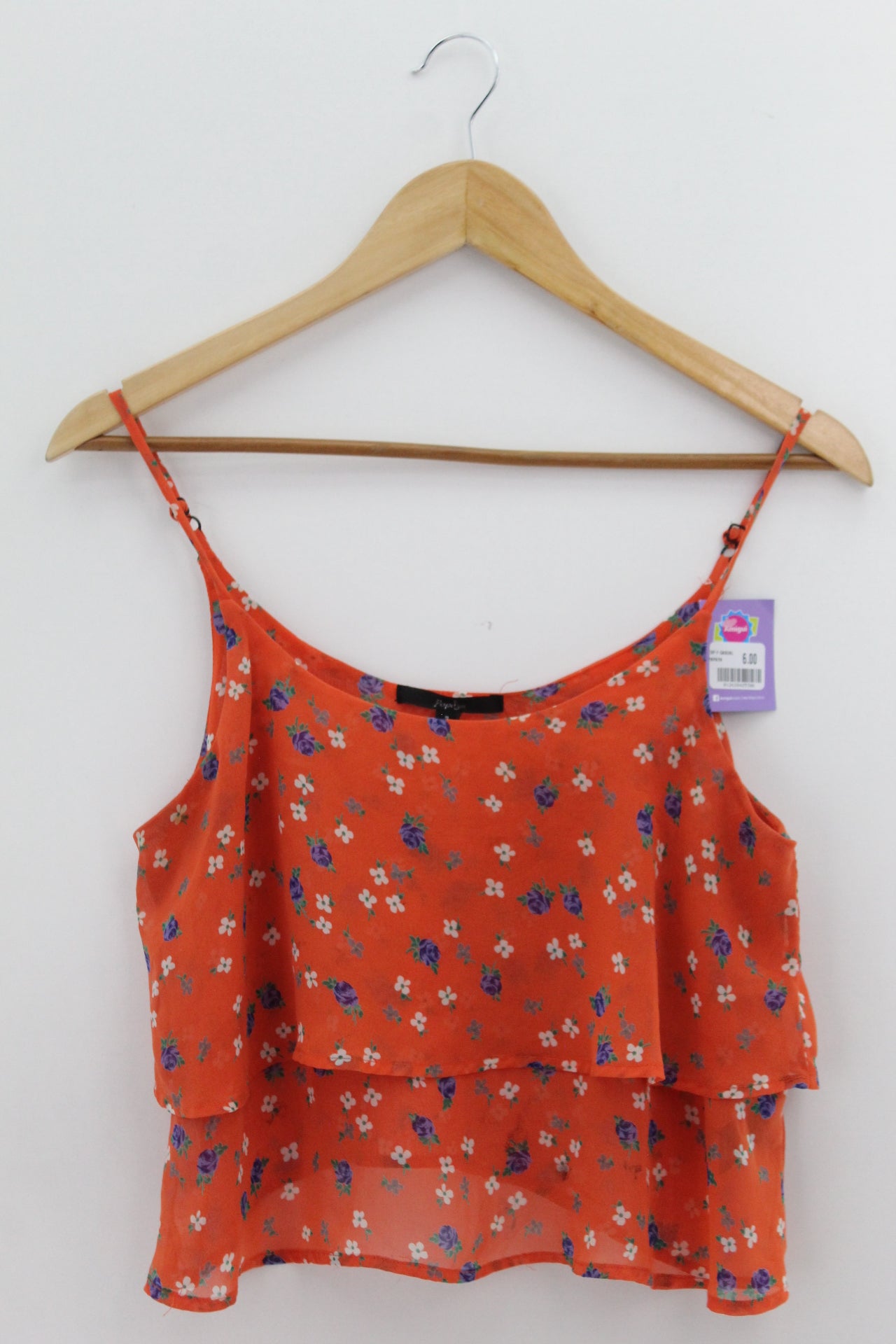 TOP Femenino CASUAL Papaya