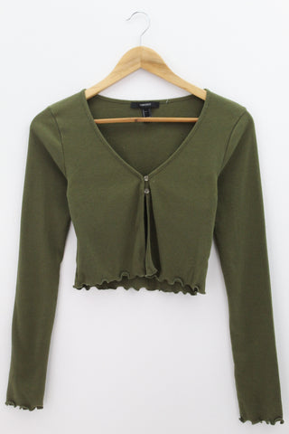 TOP Femenino BASICO CON MANGA Forever 21