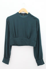 TOP Femenino BASICO CON MANGA Forever 21