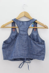 TOP Femenino BASICO SIN MANGA American Eagle