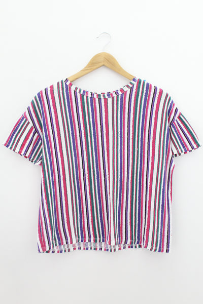 TOP Femenino BASICO CON MANGA Pull & Bear