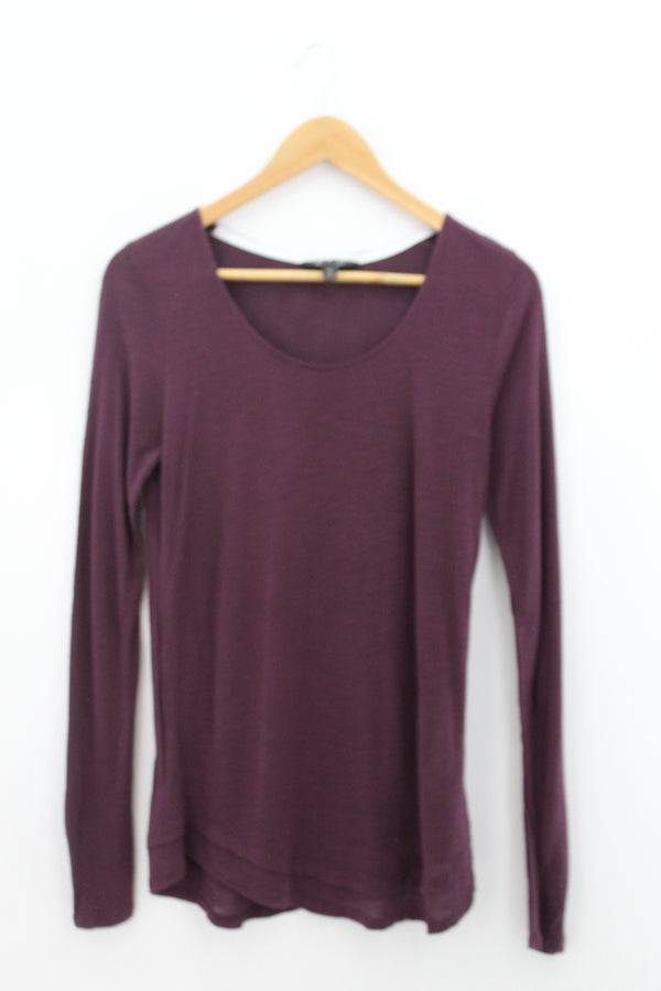 TOP Femenino BASICO CON MANGA Banana Republic