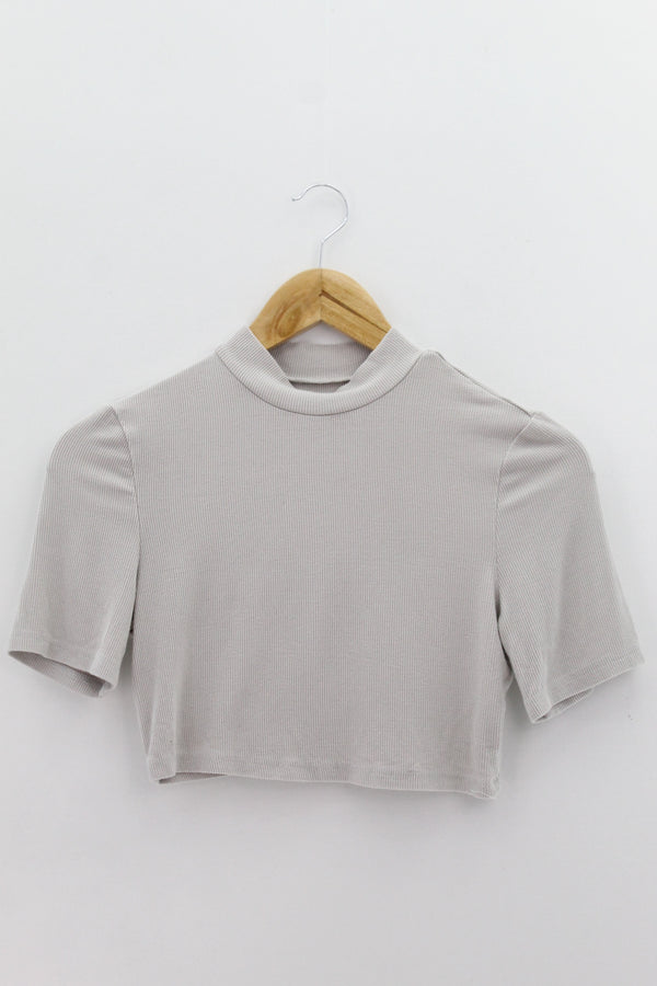 TOP Femenino BASICO CON MANGA Shein
