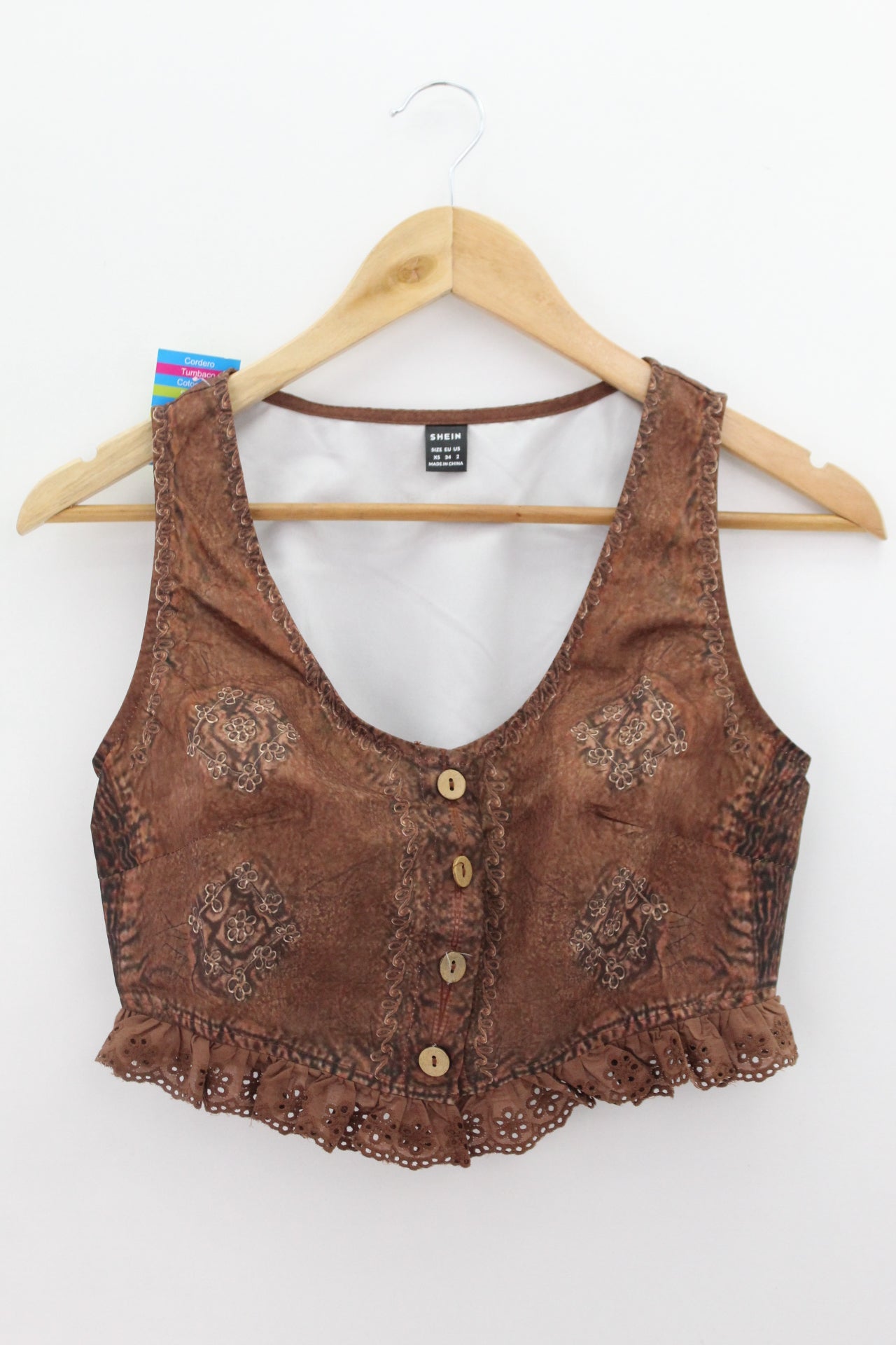TOP Femenino BASICO SIN MANGA Shein