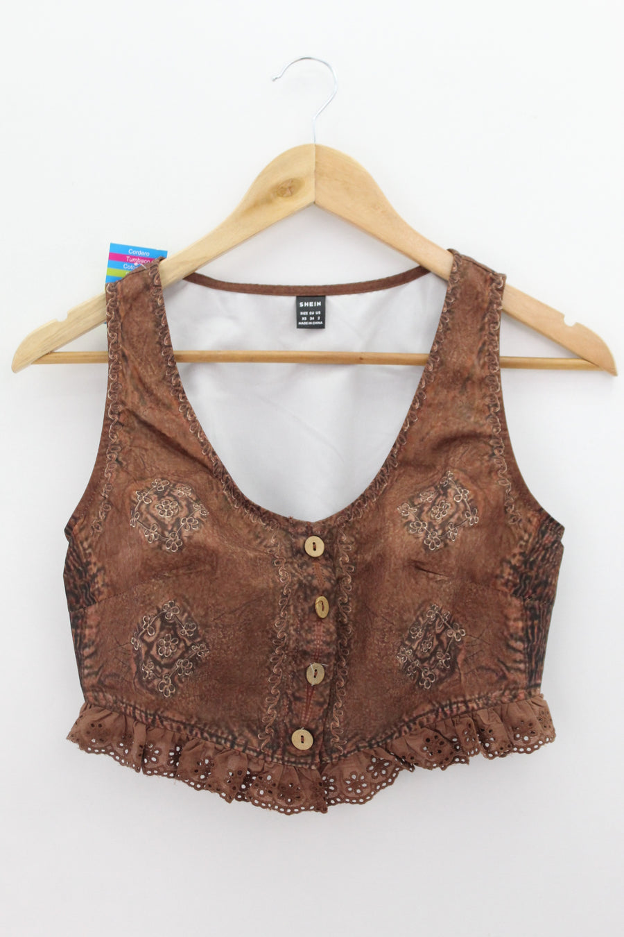 TOP Femenino BASICO SIN MANGA Shein