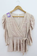BLUSA Femenino CASUAL /OFICINA Chocolate