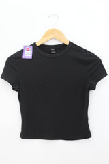 TOP Femenino BASICO CON MANGA Shein