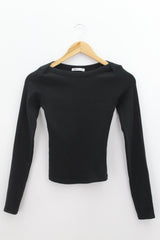 TOP Femenino BASICO CON MANGA Zara