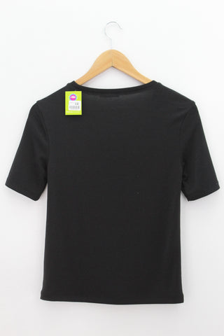 TOP Femenino BASICO CON MANGA Zara