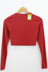 TOP Femenino BASICO CON MANGA Zara