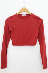 TOP Femenino BASICO CON MANGA Zara