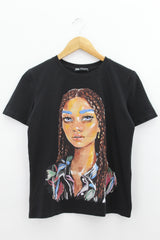 TOP Femenino BASICO CON MANGA Zara