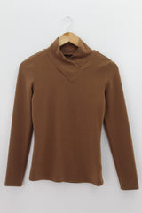 TOP Femenino BASICO CON MANGA Shein