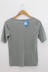 TOP Femenino BASICO CON MANGA Gap