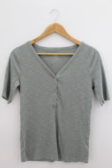 TOP Femenino BASICO CON MANGA Gap