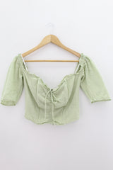 TOP Femenino BASICO CON MANGA Guess