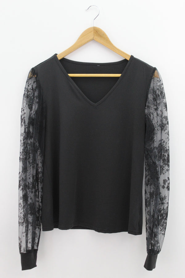 TOP Femenino BASICO CON MANGA