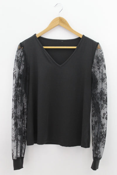 TOP Femenino BASICO CON MANGA