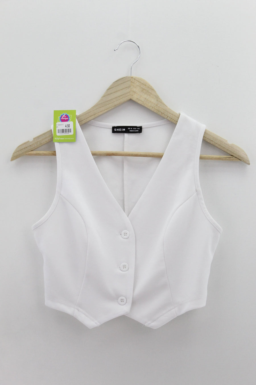 TOP Femenino BASICO SIN MANGA Shein