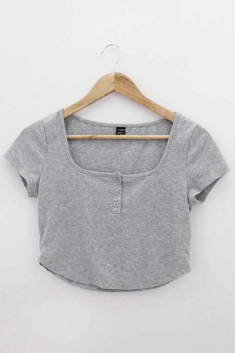 TOP Femenino BASICO CON MANGA Shein