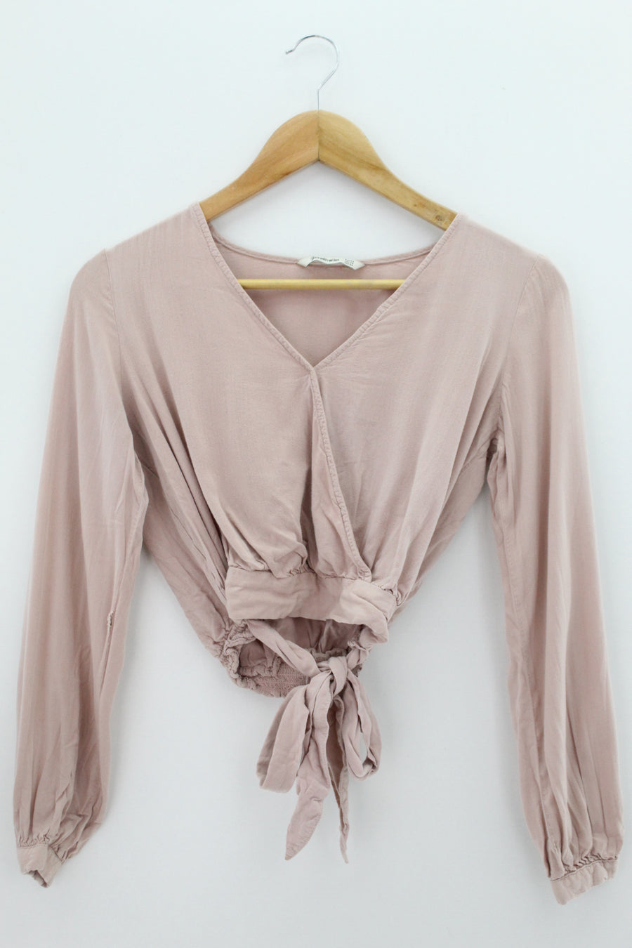 TOP Femenino BASICO CON MANGA Stradivarius