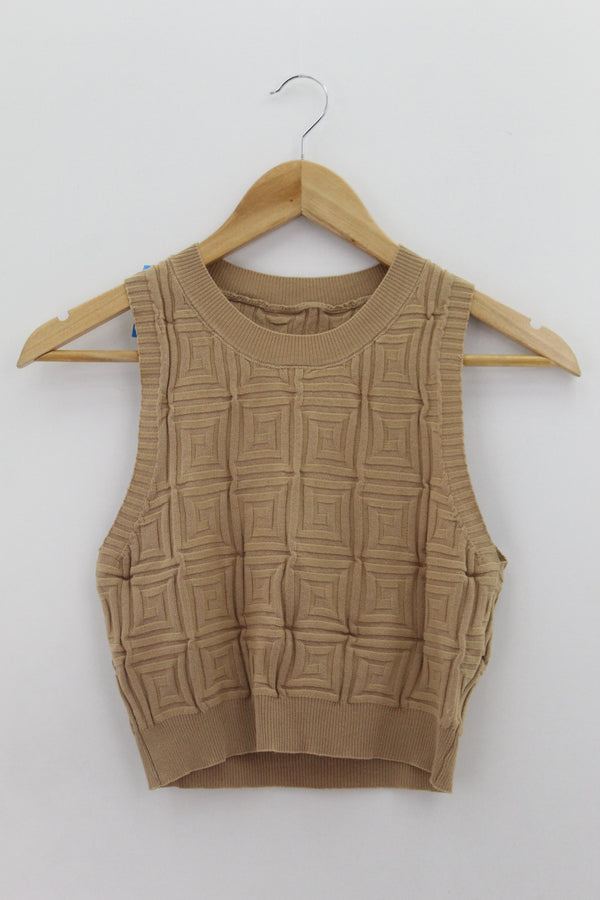TOP Femenino BASICO SIN MANGA Shein