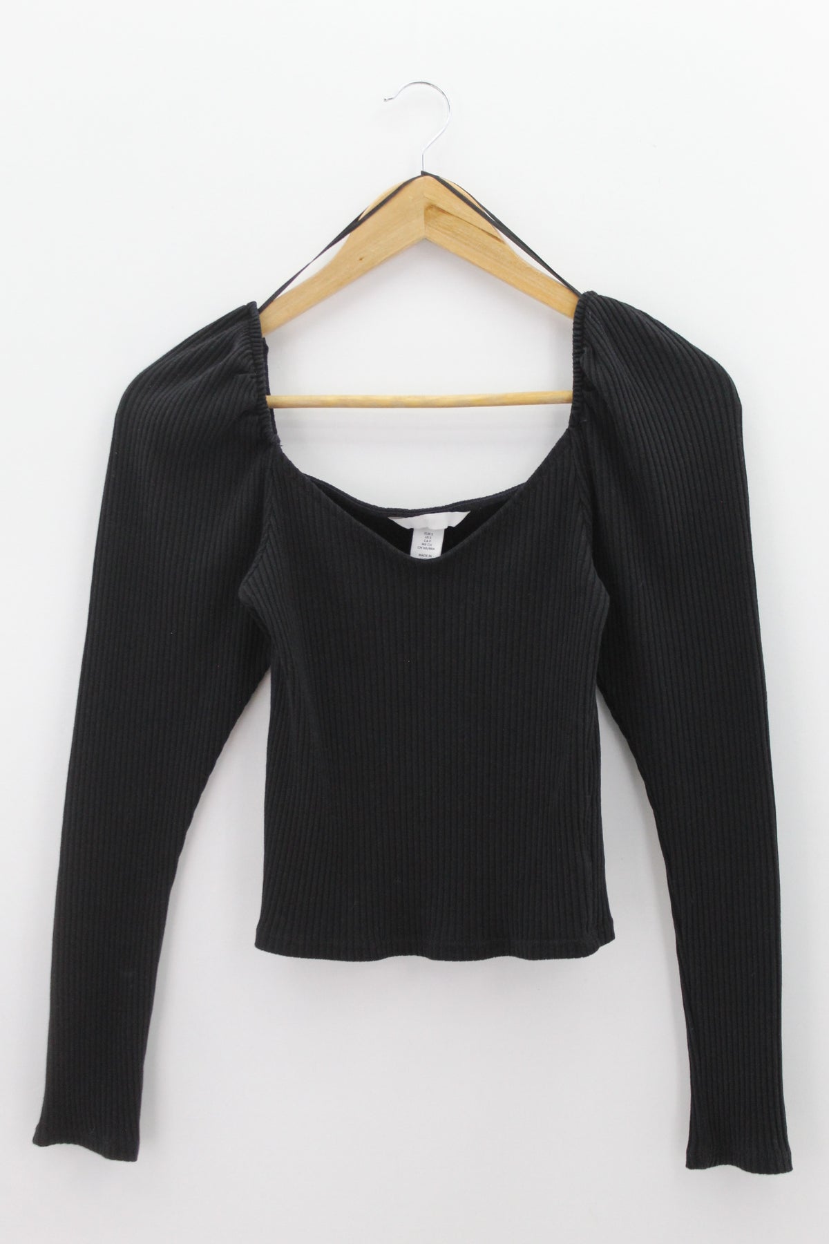 TOP Femenino BASICO CON MANGA H&M