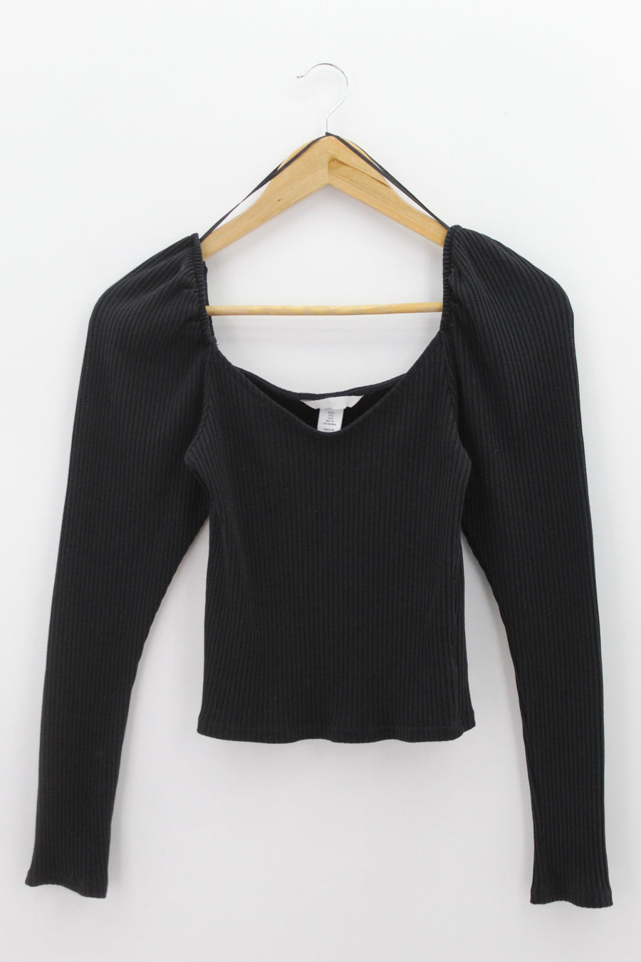 TOP Femenino BASICO CON MANGA H&M