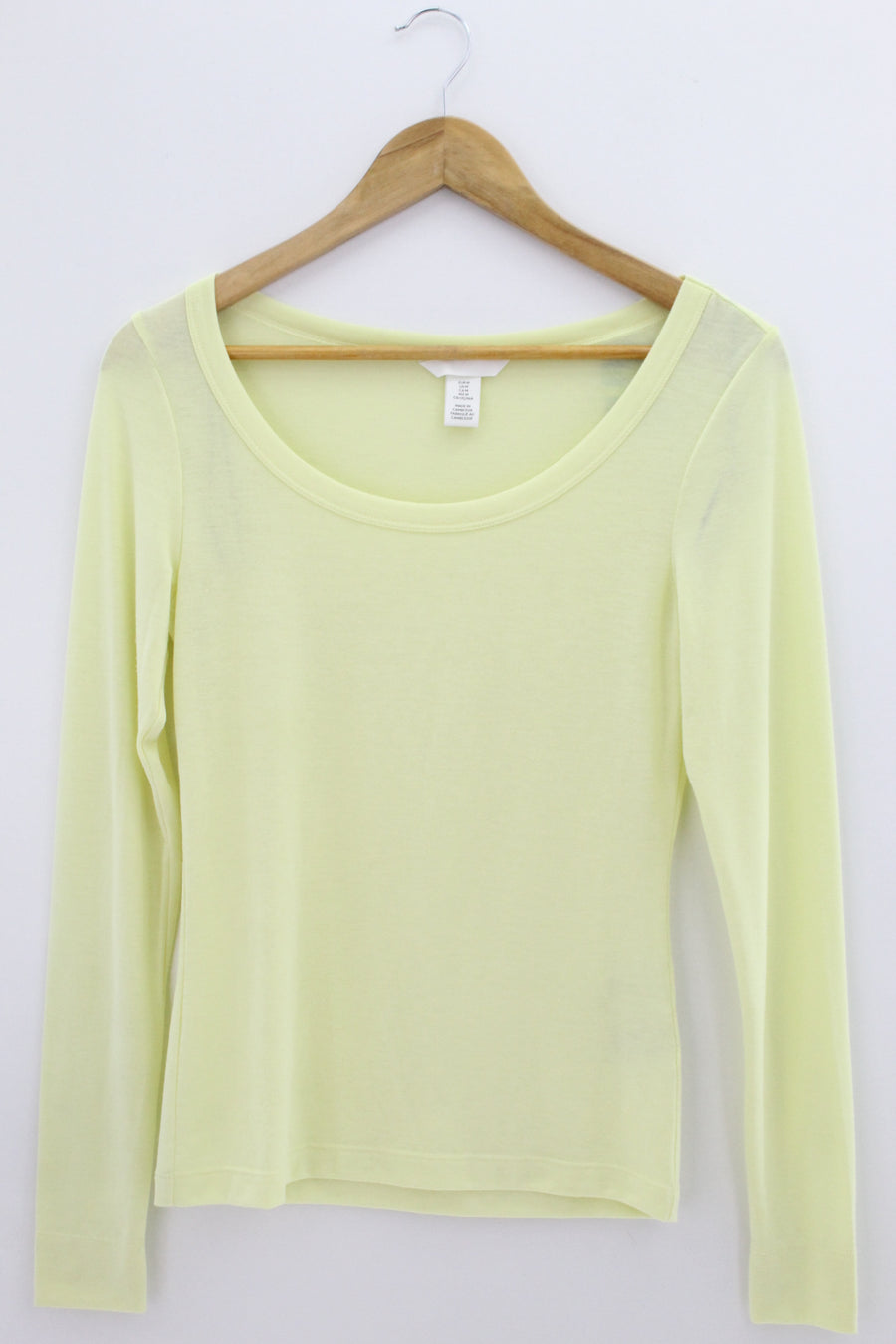 TOP Femenino BASICO CON MANGA H&