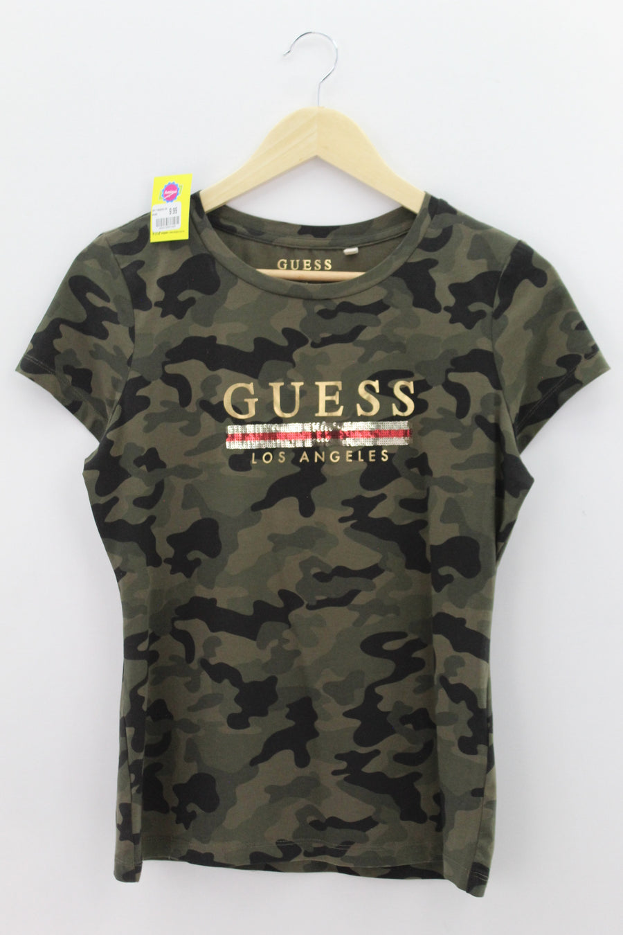 TOP Femenino BASICO CON MANGA Guess