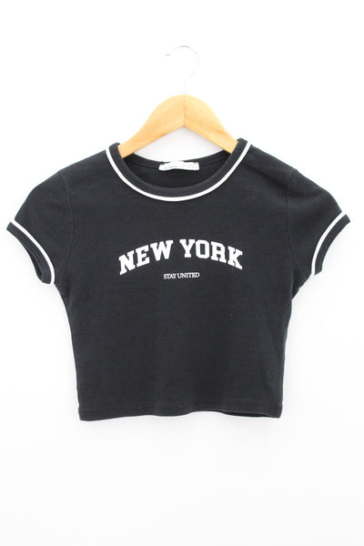 TOP Femenino BASICO CON MANGA Pull & Bear