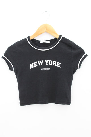 TOP Femenino BASICO CON MANGA Pull & Bear