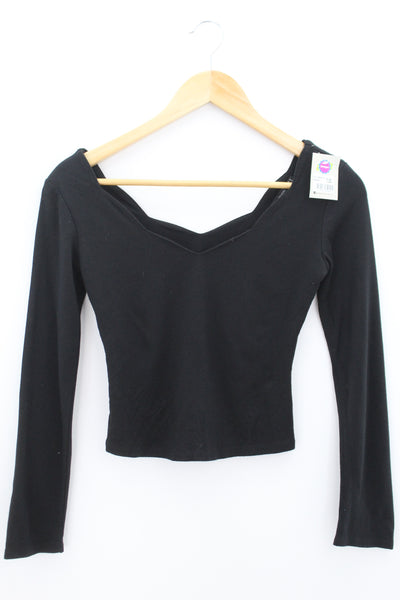 TOP Femenino BASICO CON MANGA Bershka