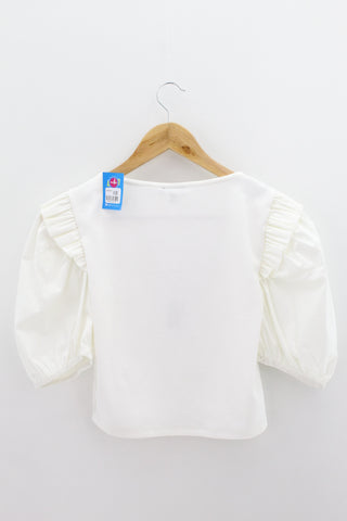 TOP Femenino BASICO CON MANGA Ela