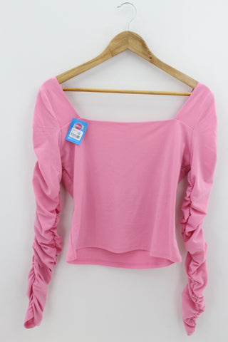 TOP Femenino BASICO CON MANGA H&