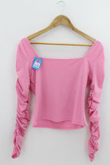 TOP Femenino BASICO CON MANGA H&