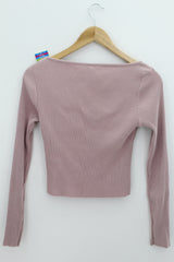 TOP Femenino BASICO CON MANGA H&