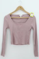 TOP Femenino BASICO CON MANGA H&