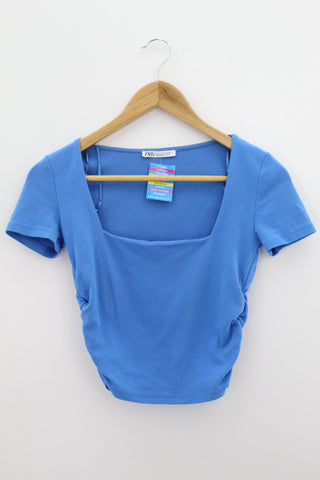 TOP Femenino BASICO CON MANGA Zara